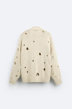 New CÁRDIGAN AGUJEROS LIMITED EDITION Hombre Jerséis / Chaquetas