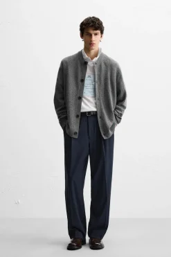 Clearance CÁRDIGAN COSTURAS REVÉS Hombre Jerséis / Chaquetas