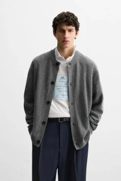 Clearance CÁRDIGAN COSTURAS REVÉS Hombre Jerséis / Chaquetas