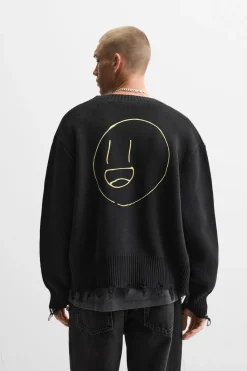 Best CÁRDIGAN ESTAMPADO GRAFFITI Hombre Jerséis / Chaquetas