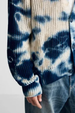 New CÁRDIGAN ESTAMPADO TIE DYE Hombre Jerséis / Chaquetas