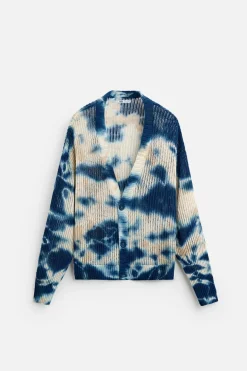New CÁRDIGAN ESTAMPADO TIE DYE Hombre Jerséis / Chaquetas