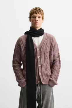 Clearance CÁRDIGAN ESTRUCTURA TRENZAS Hombre Jerséis / Chaquetas