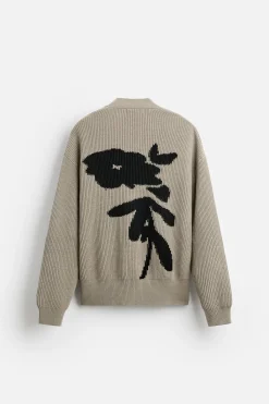 New CÁRDIGAN INTARSIA CONTRASTE Hombre Jerséis / Chaquetas