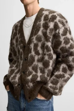 Hot CÁRDIGAN JACQUARD ANIMAL Hombre Jerséis / Chaquetas