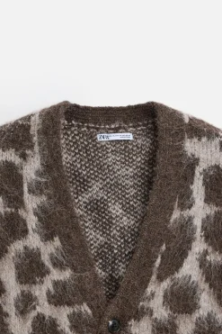 Hot CÁRDIGAN JACQUARD ANIMAL Hombre Jerséis / Chaquetas