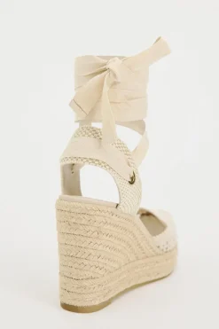 Hot CUÑA ATADA CROCHET Mujer Zapatos