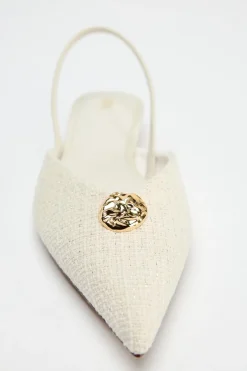 Online DESTALONADO APLIQUE METÁLICO Mujer Zapatos