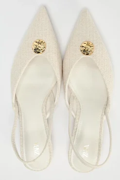 Online DESTALONADO APLIQUE METÁLICO Mujer Zapatos