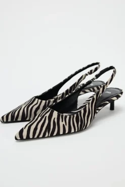 Hot DESTALONADO ESTAMPADO ANIMAL Mujer Zapatos