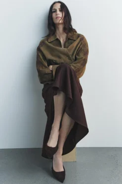 Outlet DESTALONADO FRUNCIDO EFECTO TERCIOPELO Mujer Zapatos