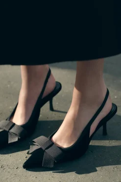 Clearance DESTALONADO LAZO EFECTO TERCIOPELO Mujer Zapatos