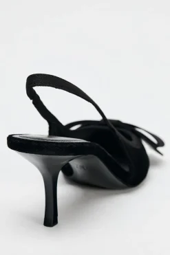 Clearance DESTALONADO LAZO EFECTO TERCIOPELO Mujer Zapatos