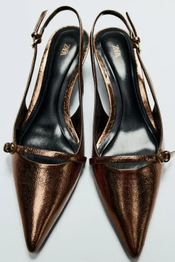 Best DESTALONADO TACÓN KITTEN EFECTO METALIZADO Mujer Zapatos