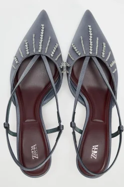 New DESTALONADO TACÓN PEDRERÍA Mujer Zapatos