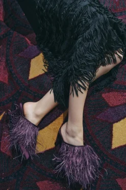 Online DESTALONADO TACÓN PLUMAS Mujer Zapatos