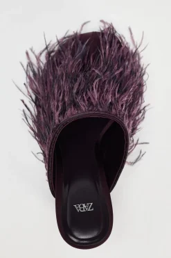 Online DESTALONADO TACÓN PLUMAS Mujer Zapatos