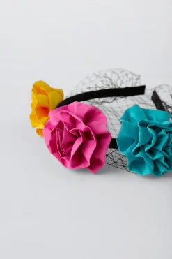 Niños ZARA 1½ - 6 Años·Accesorios|6 - 14 Años·Accesorios<DIADEMA DISFRAZ FLORES Y REJILLA