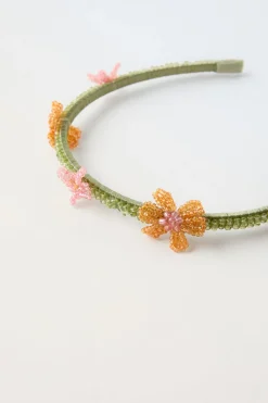 Niños ZARA 1½ - 6 Años·Accesorios|6 - 14 Años·Accesorios<DIADEMA FLORES ABALORIOS