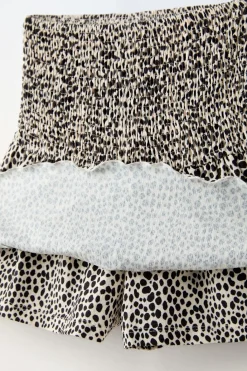 Niños ZARA 6 - 14 Años·Faldas / Bermudas<FADA TEXTURA ANIMAL PRINT