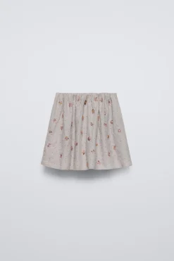 Niños ZARA 6 - 14 Años·Faldas / Bermudas<FALDA BERMUDA ABALORIOS