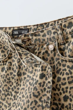 Niños ZARA 6 - 14 Años·Faldas / Bermudas<FALDA BERMUDA ANIMAL PRINT