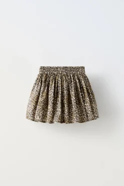 Niños ZARA 6 - 14 Años·Faldas / Bermudas<FALDA BERMUDA ANIMAL PRINT