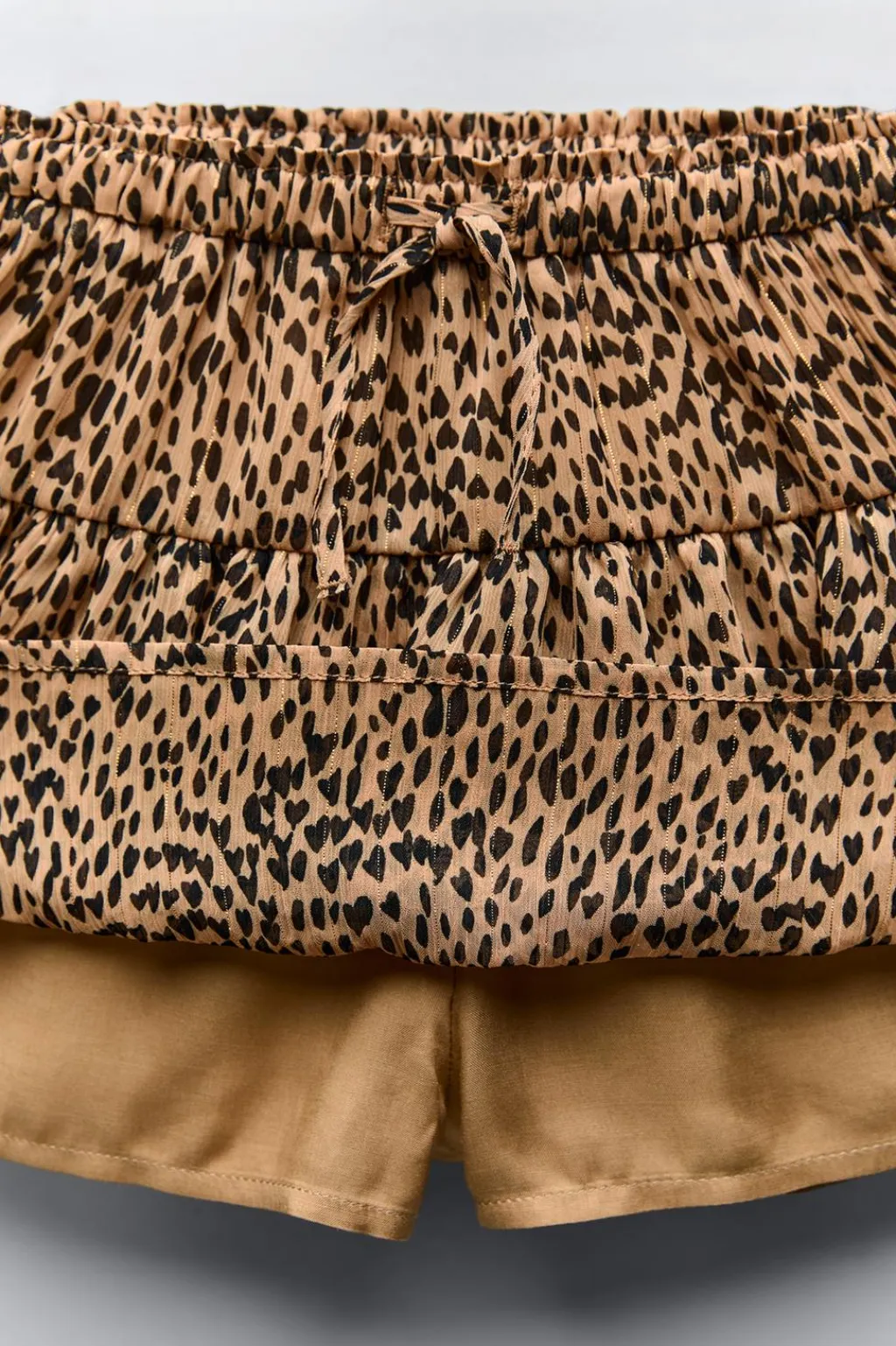 Niños ZARA 6 - 14 Años·Faldas / Bermudas<FALDA BERMUDA ANIMAL PRINT