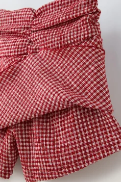 Niños ZARA 6 - 14 Años·Faldas / Bermudas<FALDA BERMUDA BAMBULA CUADROS