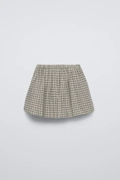 Niños ZARA 6 - 14 Años·Faldas / Bermudas|6 - 14 Años·Total Look<FALDA BERMUDA CUADROS
