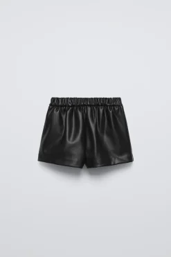 Niños ZARA 1½ - 6 Años·Faldas / Bermudas|6 - 18 Meses·Braguitas / Bermudas<FALDA BERMUDA EFECTO PIEL