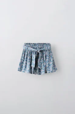 Niños ZARA 1½ - 6 Años·Faldas / Bermudas|6 - 18 Meses·Braguitas / Bermudas<FALDA BERMUDA FLORES