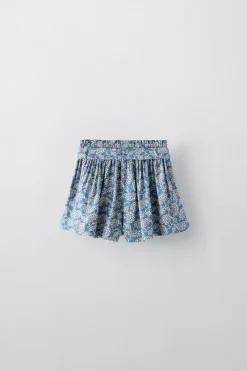 Niños ZARA 1½ - 6 Años·Faldas / Bermudas|6 - 18 Meses·Braguitas / Bermudas<FALDA BERMUDA FLORES