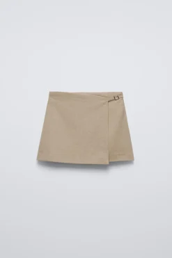 Niños ZARA 6 - 14 Años·Faldas / Bermudas<FALDA BERMUDA PAREO