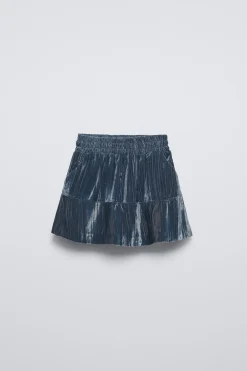 Niños ZARA 6 - 14 Años·Faldas / Bermudas<FALDA BERMUDA TERCIOPELO