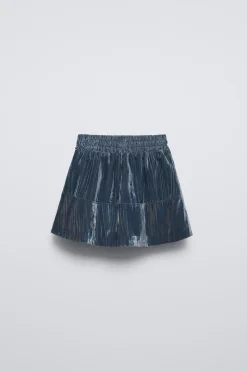 Niños ZARA 6 - 14 Años·Faldas / Bermudas<FALDA BERMUDA TERCIOPELO