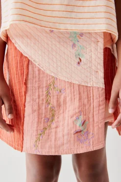 Niños ZARA 6 - 14 Años·Faldas / Bermudas|6 - 14 Años·Total Look<FALDA BORDADOS PATCHWORK