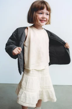 Niños ZARA 1½ - 6 Años·Faldas / Bermudas<FALDA BORDADOS PERFORADOS