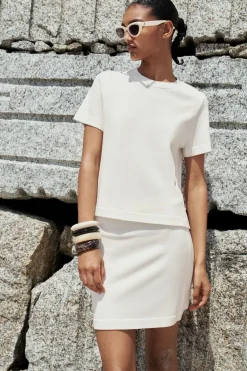 New FALDA BÁSICA PUNTO LISO Mujer Cárdigan / Jerséis|Punto