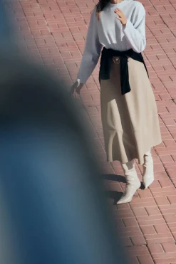 Hot FALDA CAPA EFECTO PIEL Mujer Faldas / Shorts