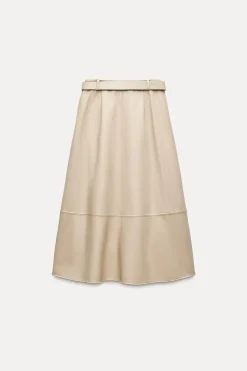 Hot FALDA CAPA EFECTO PIEL Mujer Faldas / Shorts