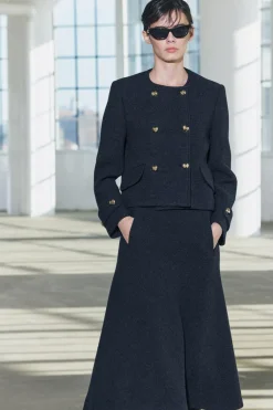 Fashion FALDA CAPA MEZCLA LANA ZW COLLECTION Mujer Faldas / Shorts