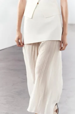 Sale FALDA COMBINADA PLISADA PUNTO Mujer Cárdigan / Jerséis|Punto