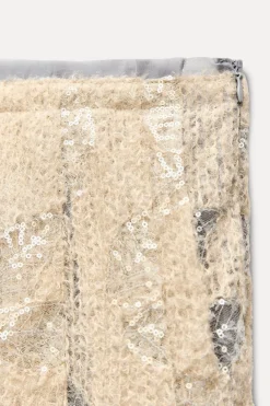 Clearance FALDA COMBINADA PUNTO LENTEJUELAS Mujer Cárdigan / Jerséis|Punto