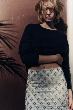 Sale FALDA CORTA ABALORIOS ZW COLLECTION Mujer Faldas / Shorts