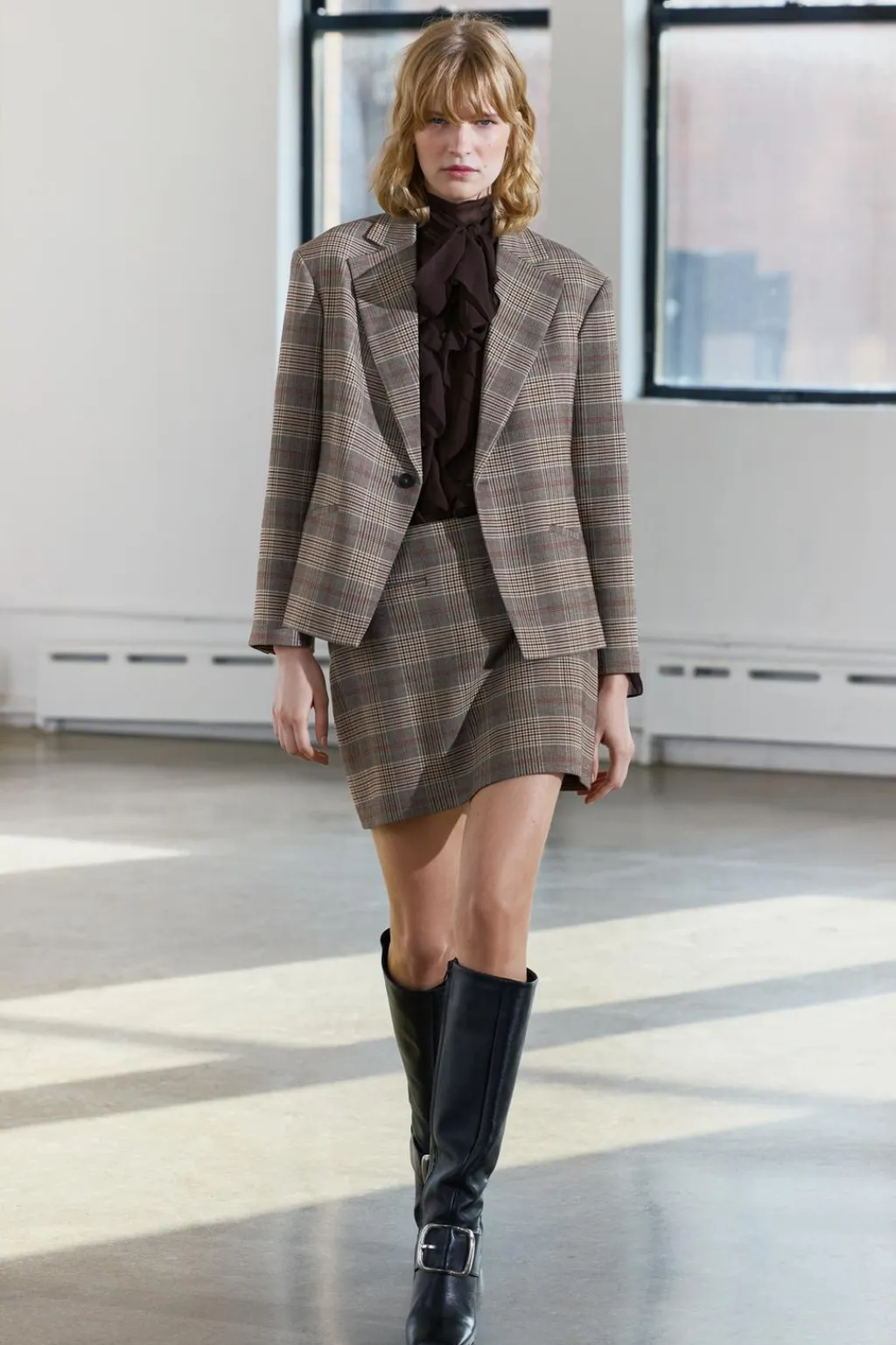 Clearance FALDA CORTA CUADROS ZW COLLECTION Mujer Faldas / Shorts