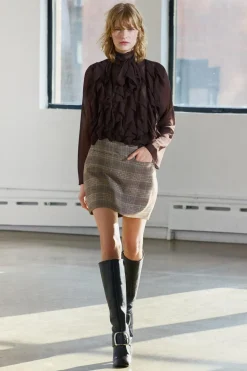 Clearance FALDA CORTA CUADROS ZW COLLECTION Mujer Faldas / Shorts