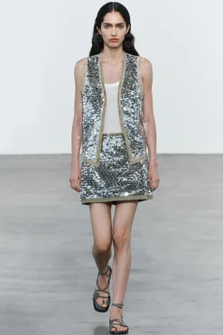 Sale FALDA CORTA LENTEJUELAS ZW COLLECTION Mujer Faldas / Shorts