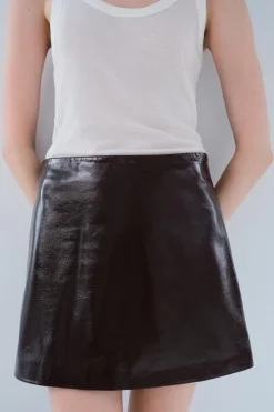 Fashion FALDA CORTA PIEL 100% ZW COLLECTION Mujer Faldas / Shorts