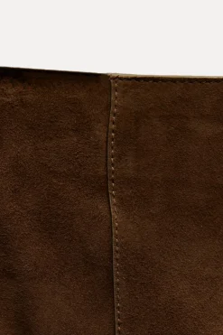 Online FALDA CORTA PIEL ANTE ZW COLLECTION Mujer Faldas / Shorts